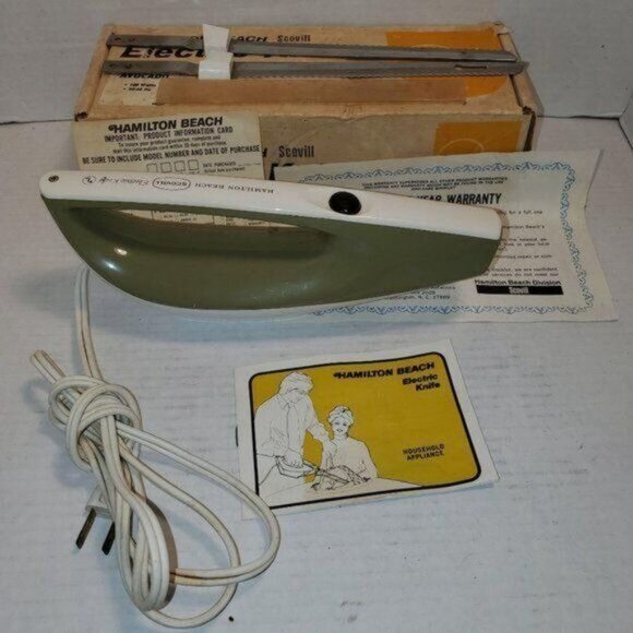 Vintage Hamilton Beach Electric Knife Avocado Model 275a Meat Bread - Picture 16 of 16